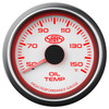 SAAS Oil Temperature Gauge White 52mm