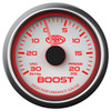 SAAS Boost Gauge White 52mm