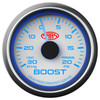 SAAS Boost Gauge White 52mm