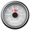 SAAS Boost Gauge White 52mm