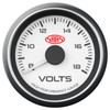 SAAS Volt Gauge White 52mm