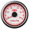 SAAS Volt Gauge White 52mm