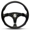 SAAS Sports Steering Wheel Poly 14" ADR Octane Black Spoke