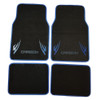 Carbon Blade Blue/Black Carpet Car Floor Mats