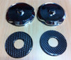 Chrome Billet Carbon Top Strut Cover