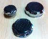 Billet Aluminium Styling Caps with Carbon Top