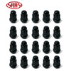 Wheel Nut Acorn Bulge Black 35mm