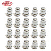 Acorn Bulge Nut Chrome 35mm