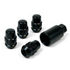 Acorn lock Nut 14mm x 1.5 Blk / Chr