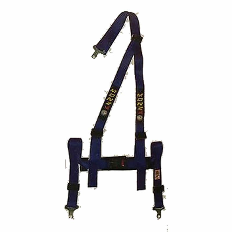 Monza 3 Point 2 Inch Racing Harness Seat Belt Blue