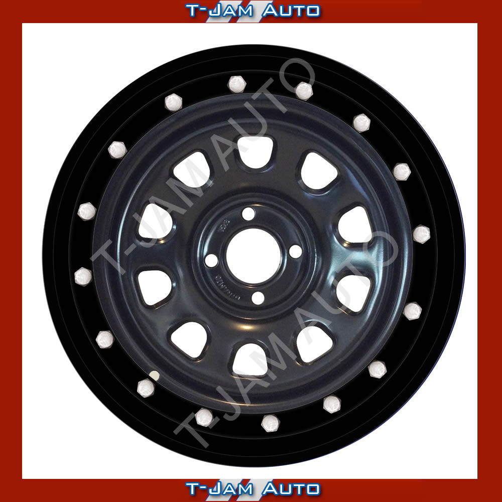 Bead Lock Simulator Kit Suits 15 inch RIMS 4WD & PASSENGER Set of 4 Black