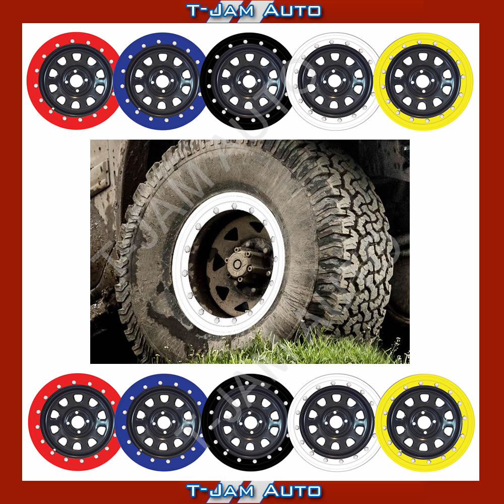 Bead Lock Simulator Kit Suits 15 inch RIMS 4WD & PASSENGER Set of 4 Yellow