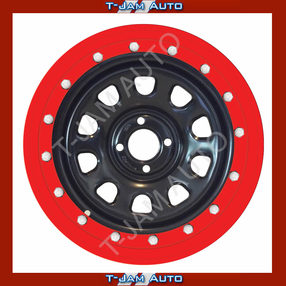 Bead Lock Simulator Kit Suits 16 inch RIMS 4WD & PASSENGER Set of 4 Red