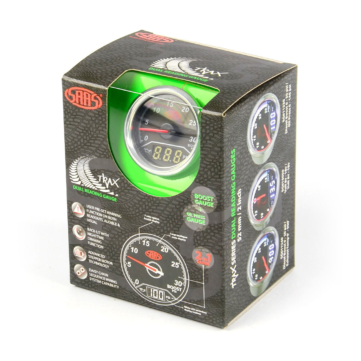 SAAS Trax Dual Gauge Boost / Oil