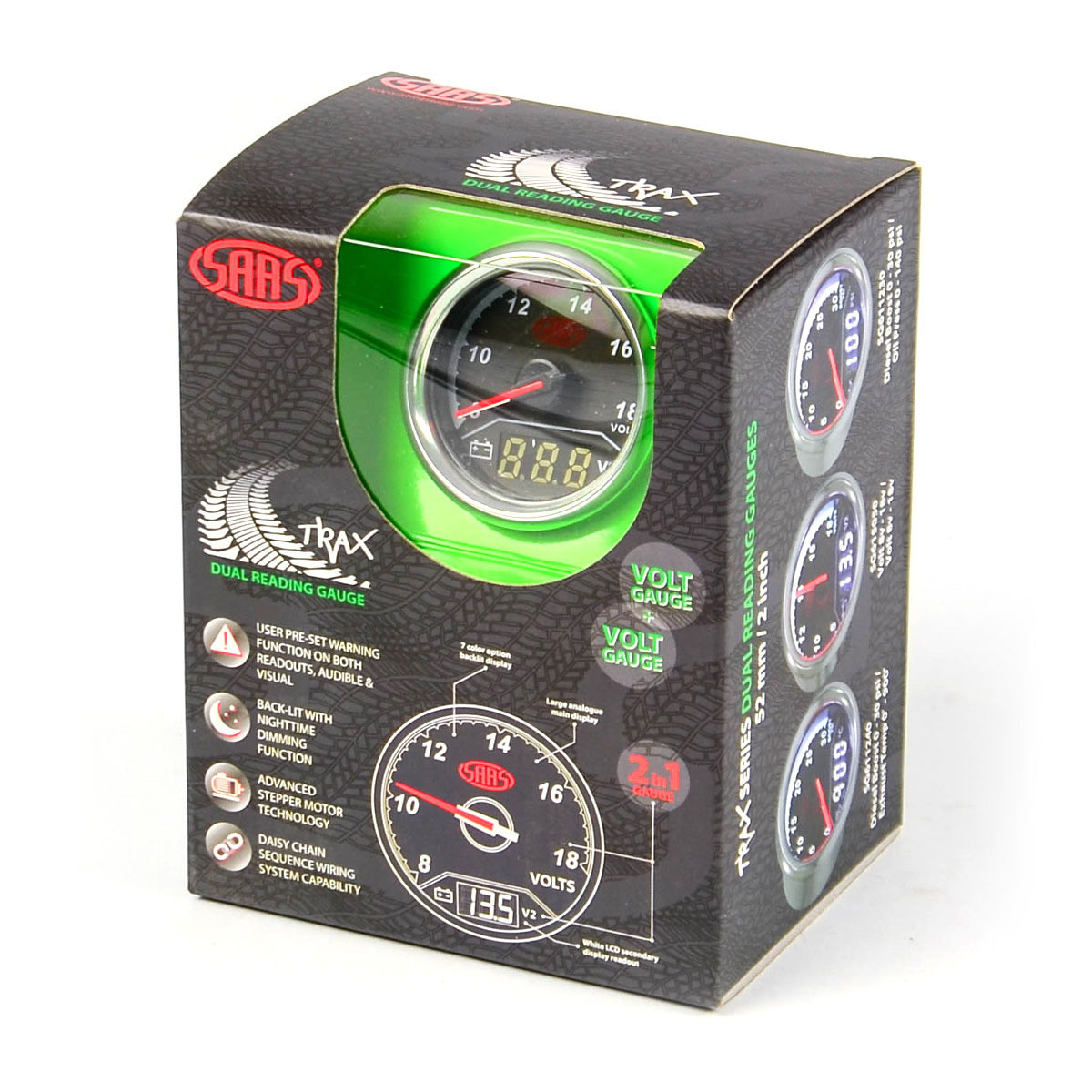 SAAS Trax Dual Gauge Volt / Volt