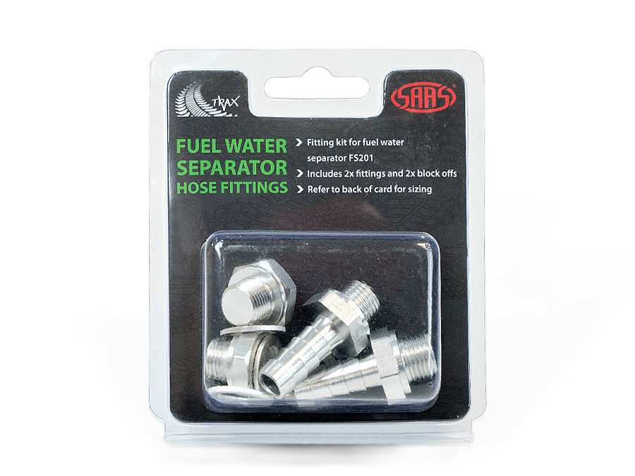 SAAS Fuel Filter Water Separator 10 microns includes fitting Kit