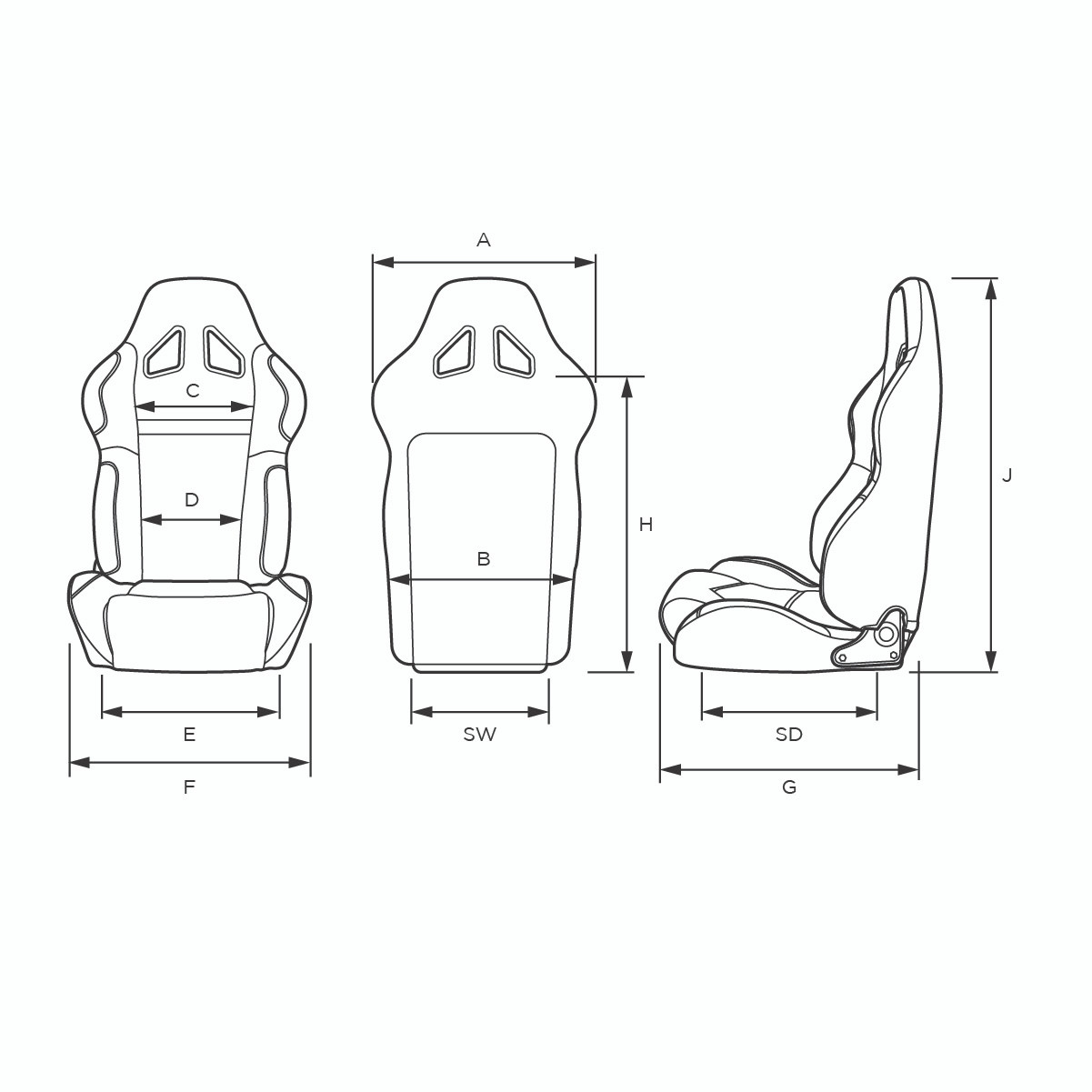 SAAS Vortek Racing Seat