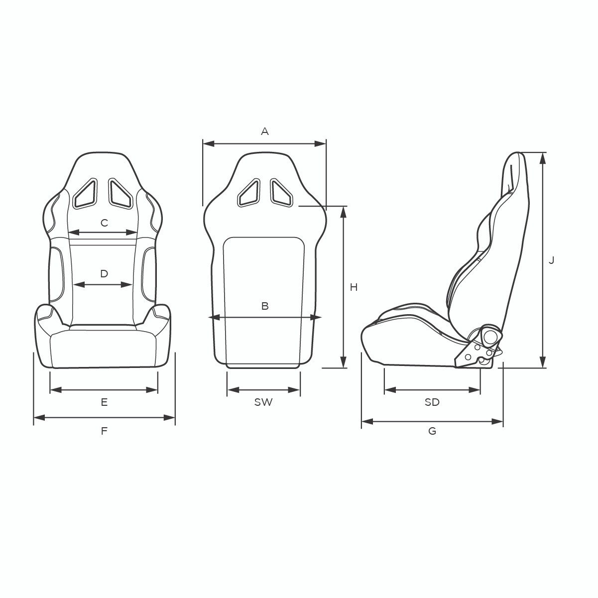 SAAS Kombat Racing Seat