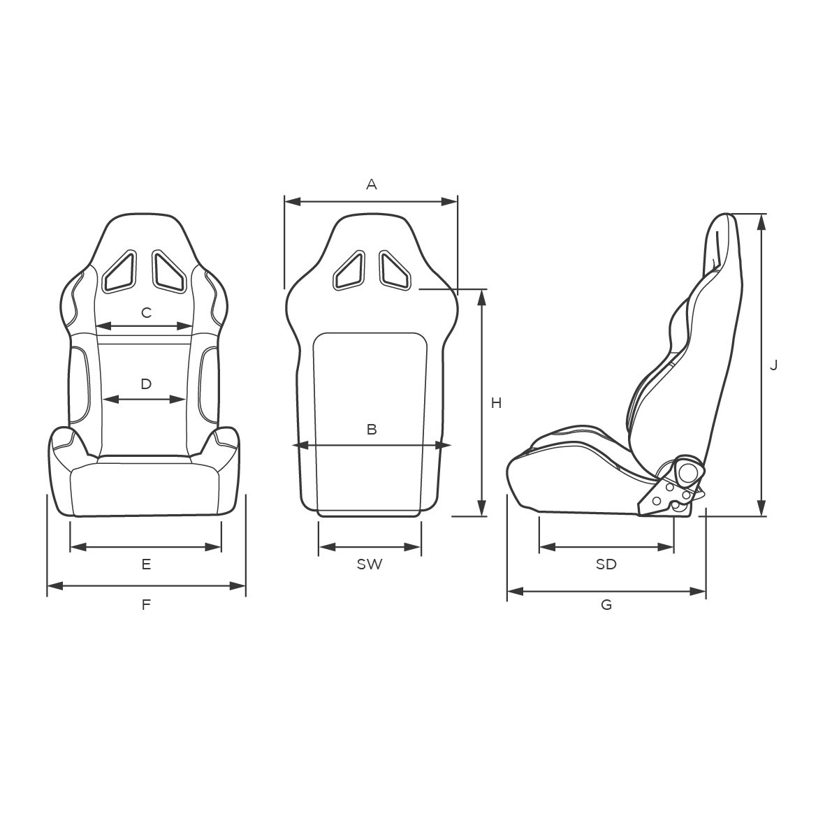 SAAS Kombat Racing Seat