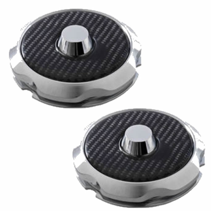 Chrome Billet Carbon Top Strut Cover