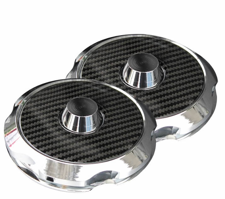 Chrome Billet Carbon Top Strut Cover
