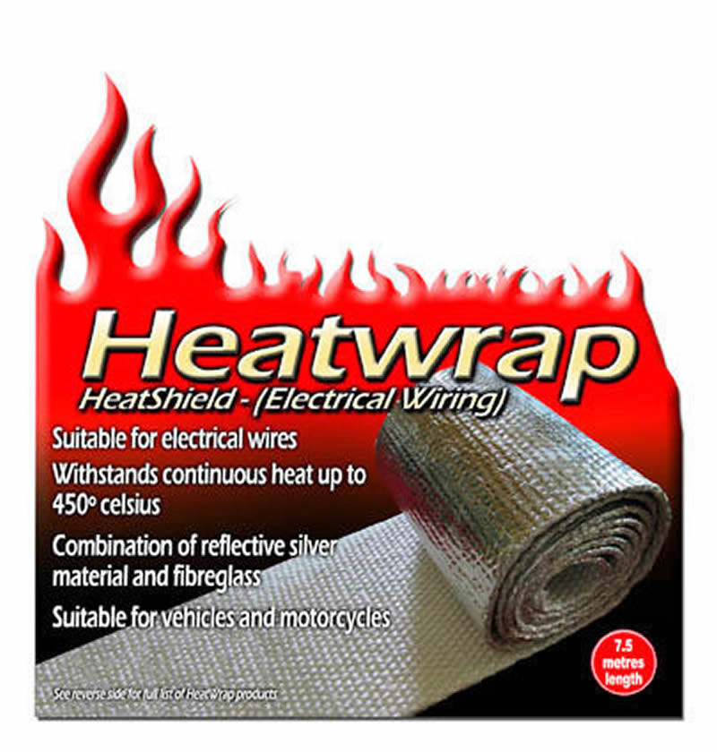 Electrical Tape Heat Shield Wrap Silver 15m - 50mm x 2mm