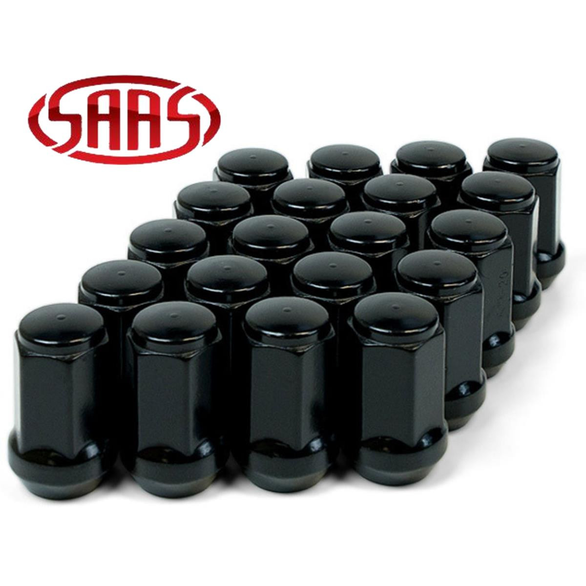 Flat Head Bulge 1/2" Black