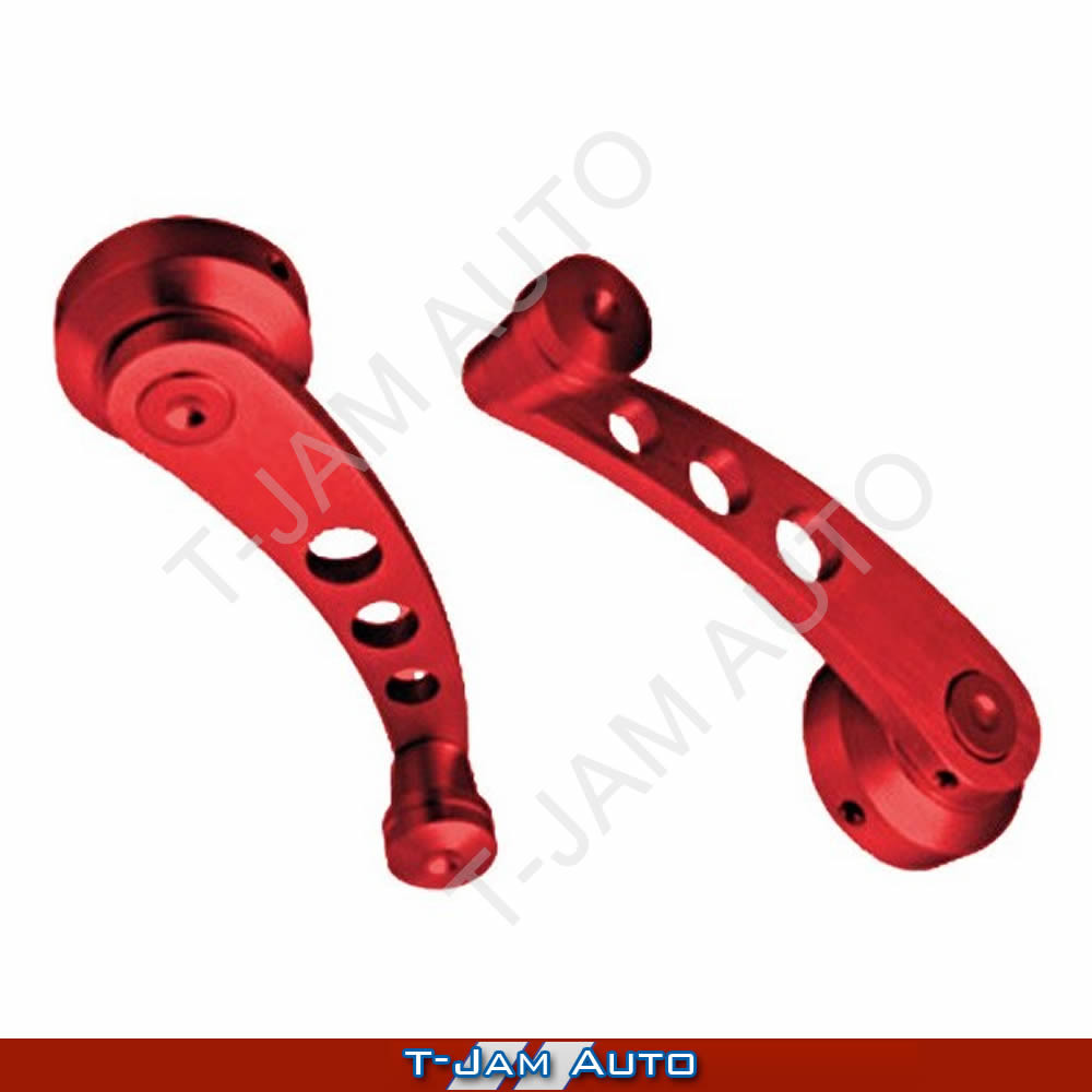 Monza Aluminium Red Billet Window Winder - 80/31