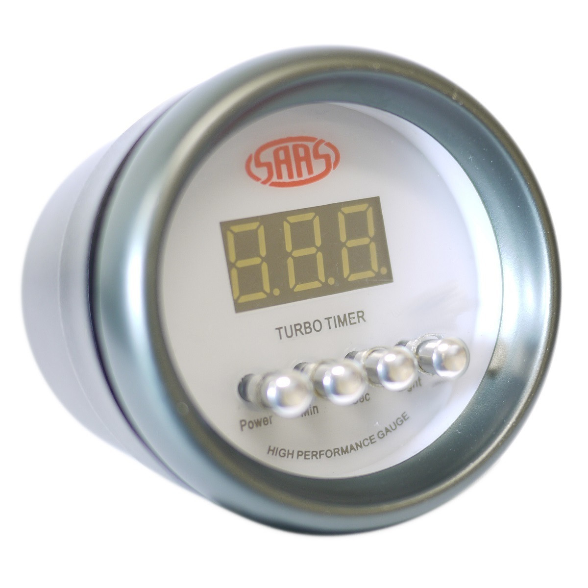 SAAS Turbo Timer Gauge White 52mm