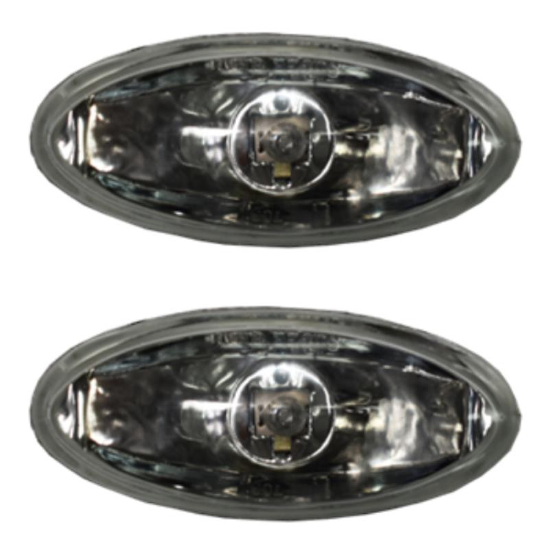 Driving Fog Lamps Pair 12V - 124x45mm Oval with H3 Halogen Bulb