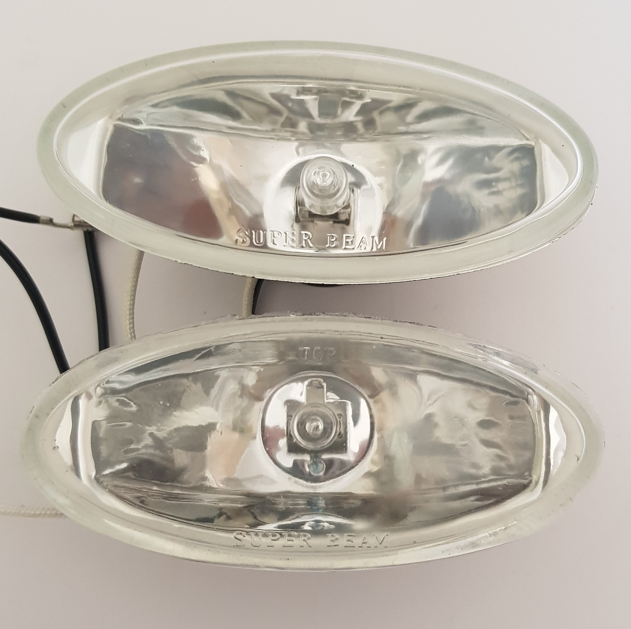 Driving Fog Lamps Pair 12V - 124x45mm Oval with H3 Halogen Bulb