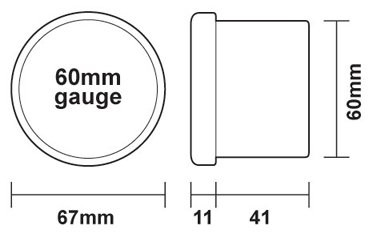 Drift Gauge 60mm Saturn Series