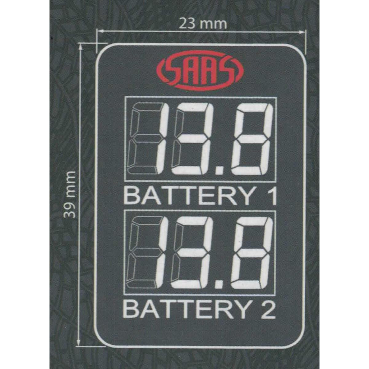 SAAS Direct Fit Dual Volt Digital Switch Gauge