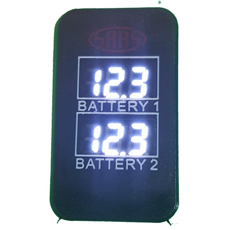 SAAS Direct Fit Dual Volt Digital Switch Gauge