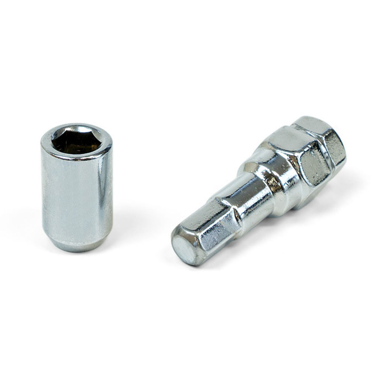 Wheel Nuts S/D Int Hex  Inc Key Chr 10Pk