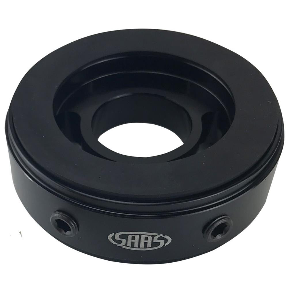 SAAS Oil Adaptor Plate Billet Black