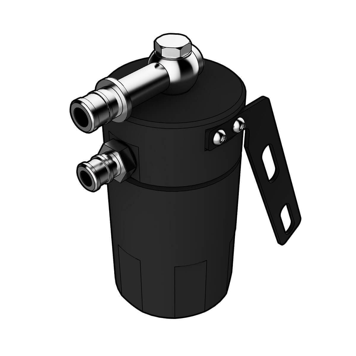 SAAS Oil Catch Tank  LS1 Baffled Black Billet 500ml