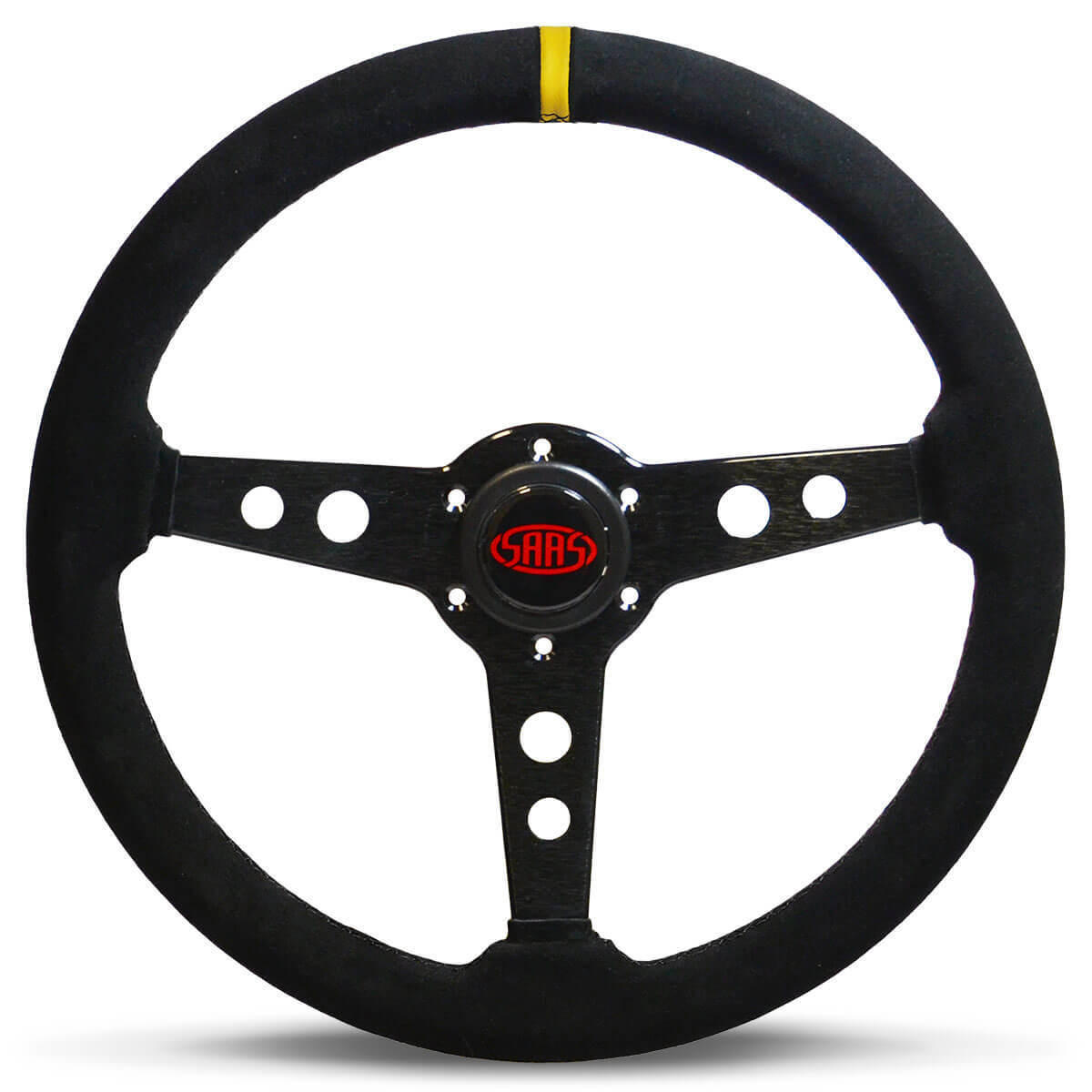 SAAS Retro Black Steering Wheel