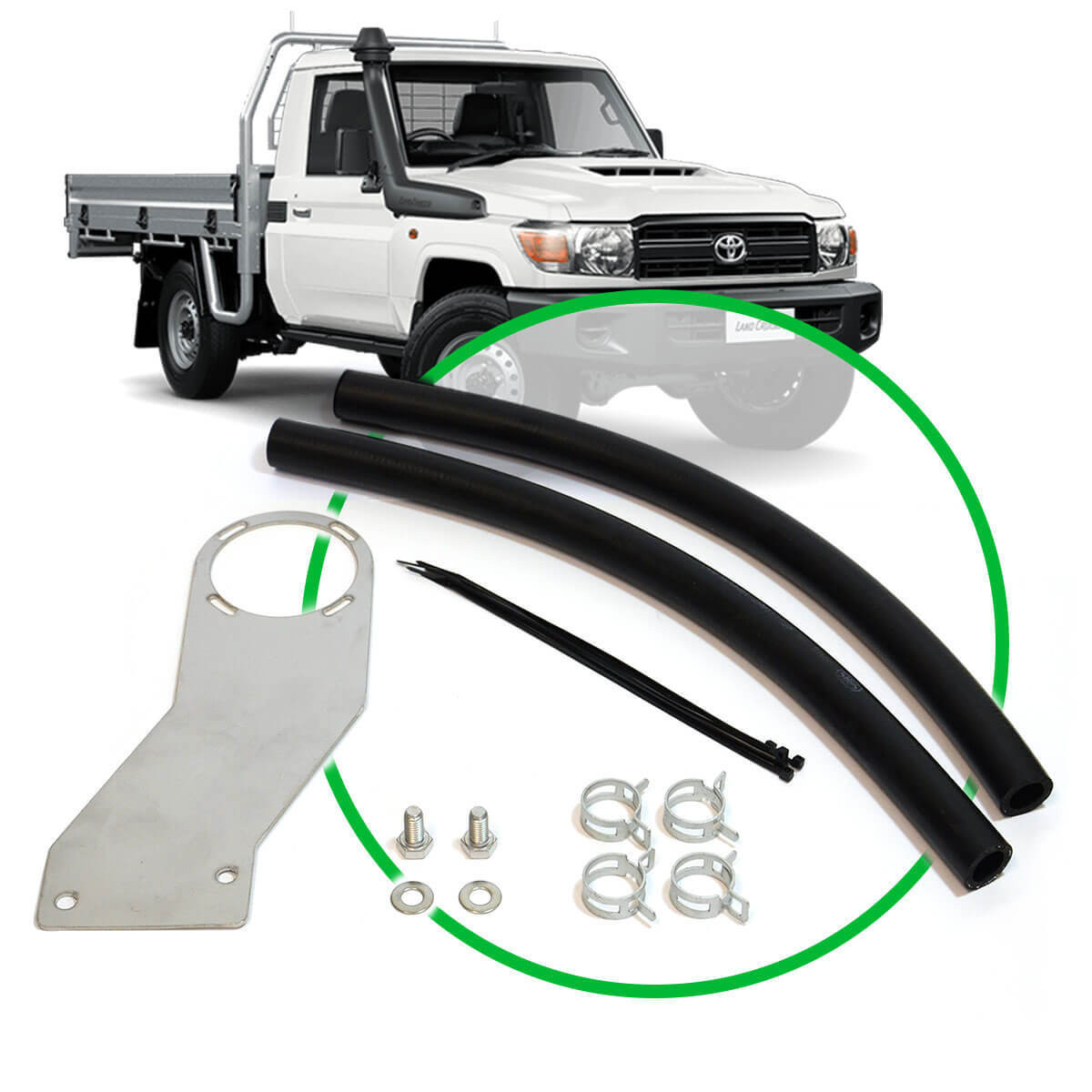 Oil Catch Tank Install Kit Landcruiser 79 Series 4.5L 07-09