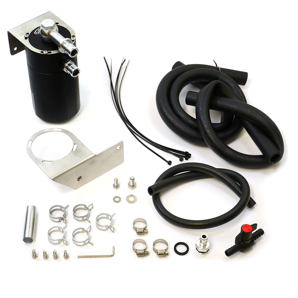 Oil Catch Tank Full Kit Hilux KUN 2005-2015 Blk Tank
