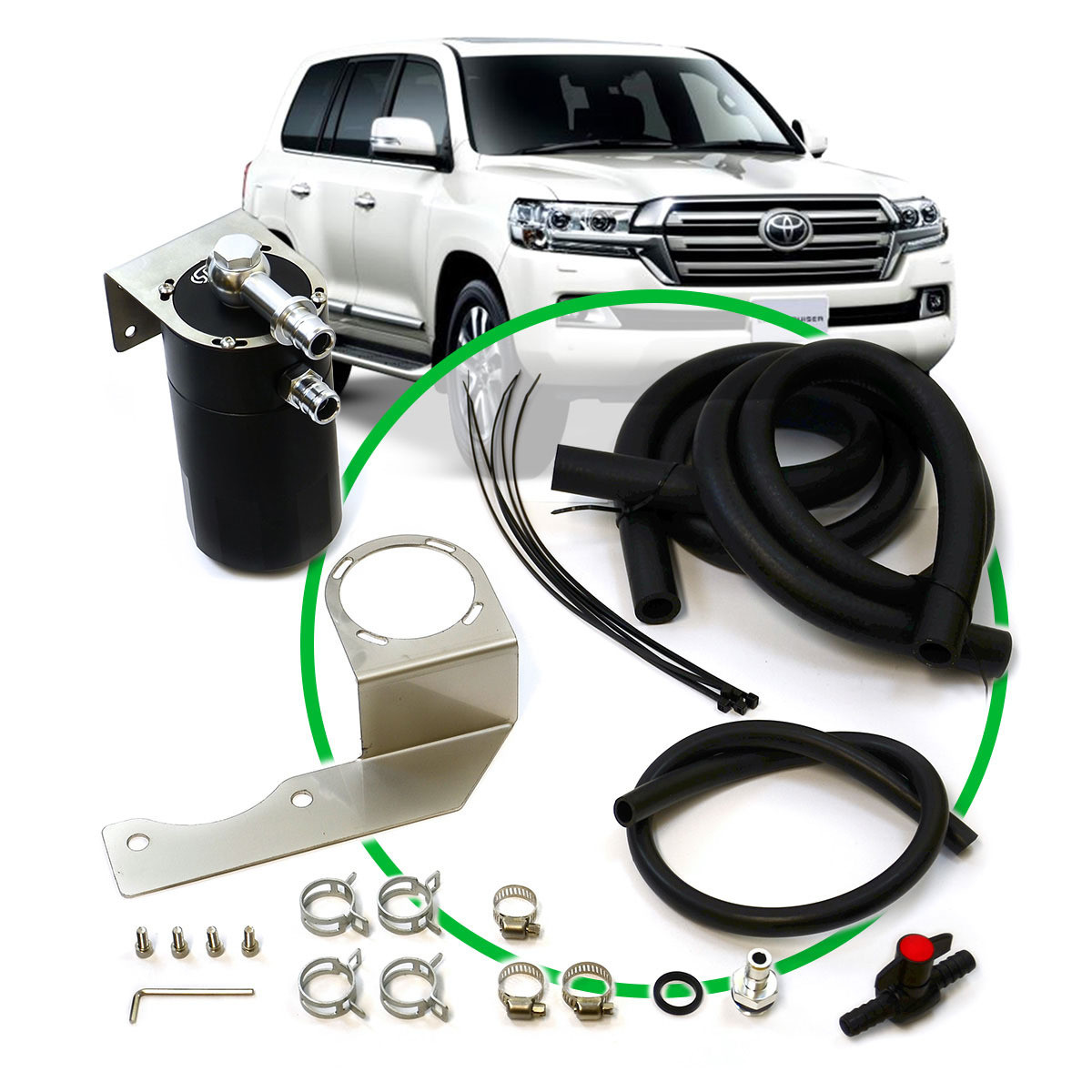 Oil Catch Tank Full Kit Landcruiser 200 Ser 4.5L 2007-On