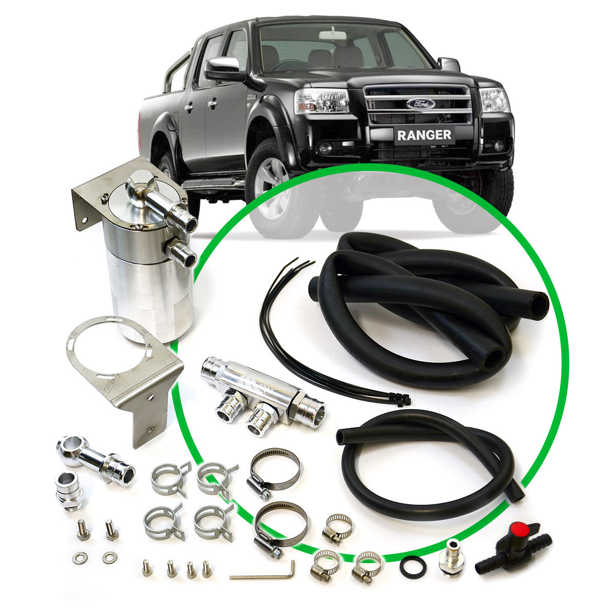 Oil Catch Tank Full Kit Suit Ranger PJ/PK 3.0L 2006 - 2011