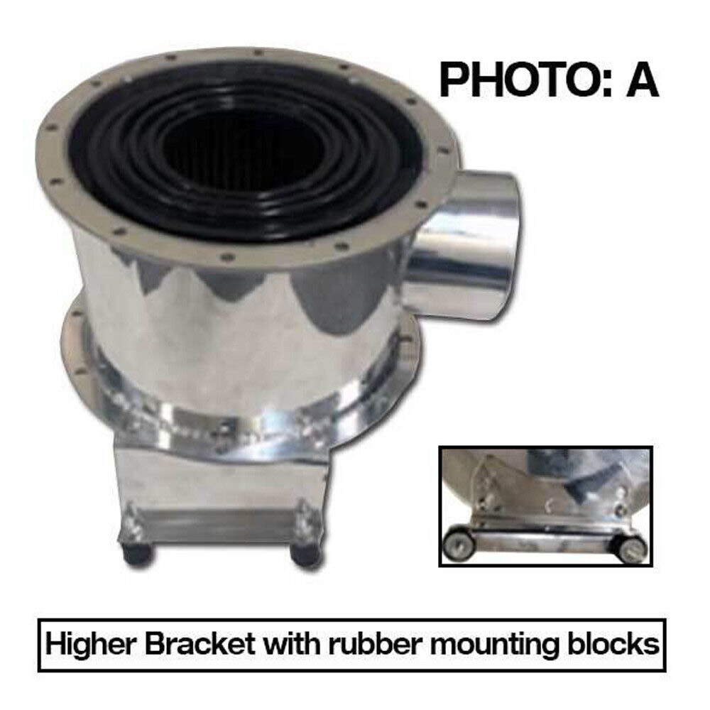 4X4 4WD Universal Air Box Filter Kit Polished Silver