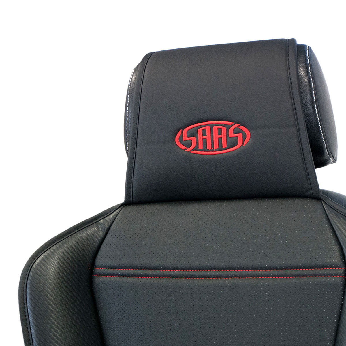 SAAS Seat Sports Cushion Pu Black Large With Logo