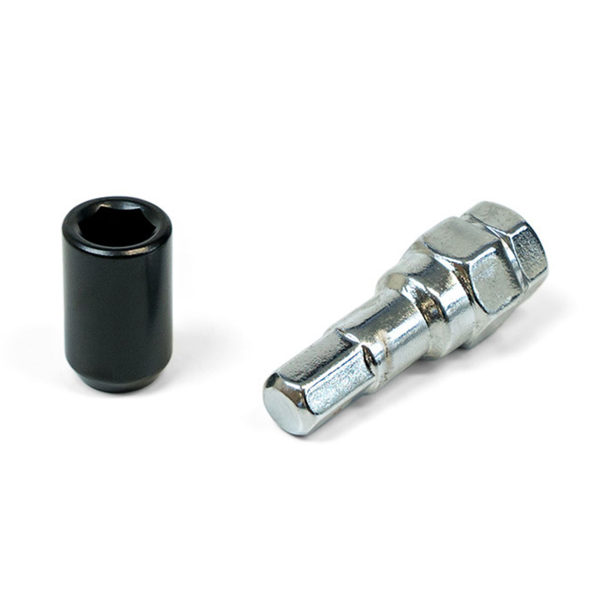 Wheel Nuts S/D Int Hex  Inc Key Black 10Pk