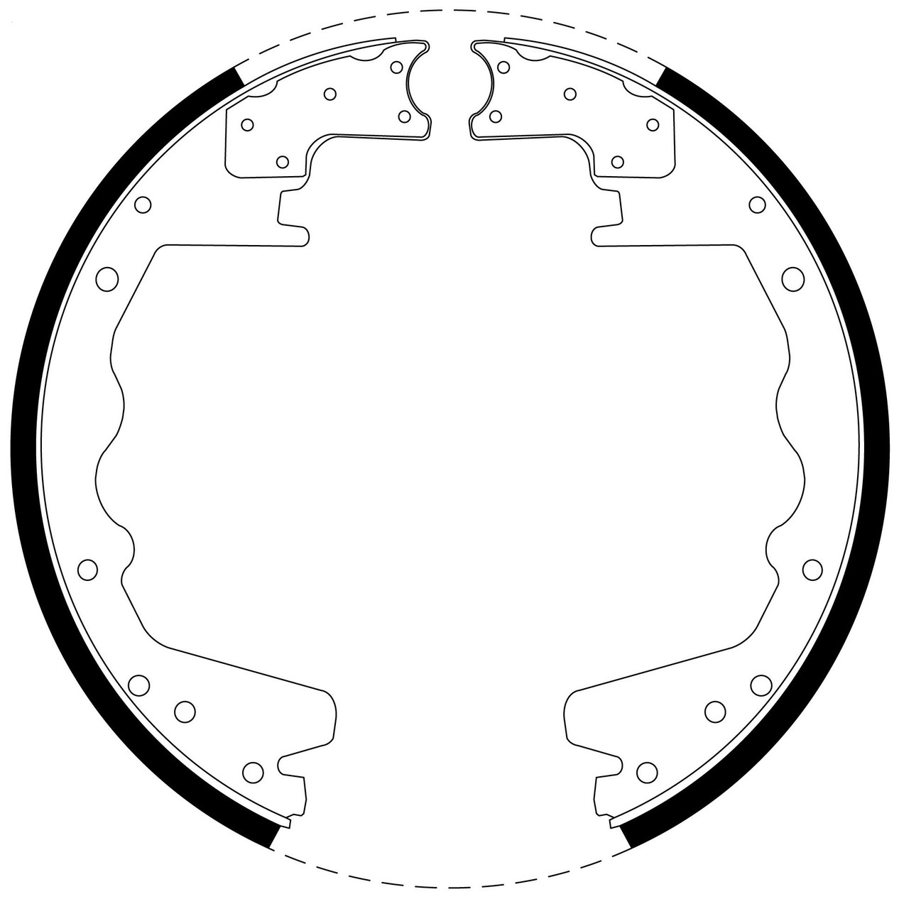 Brake Shoe Set - BS1018