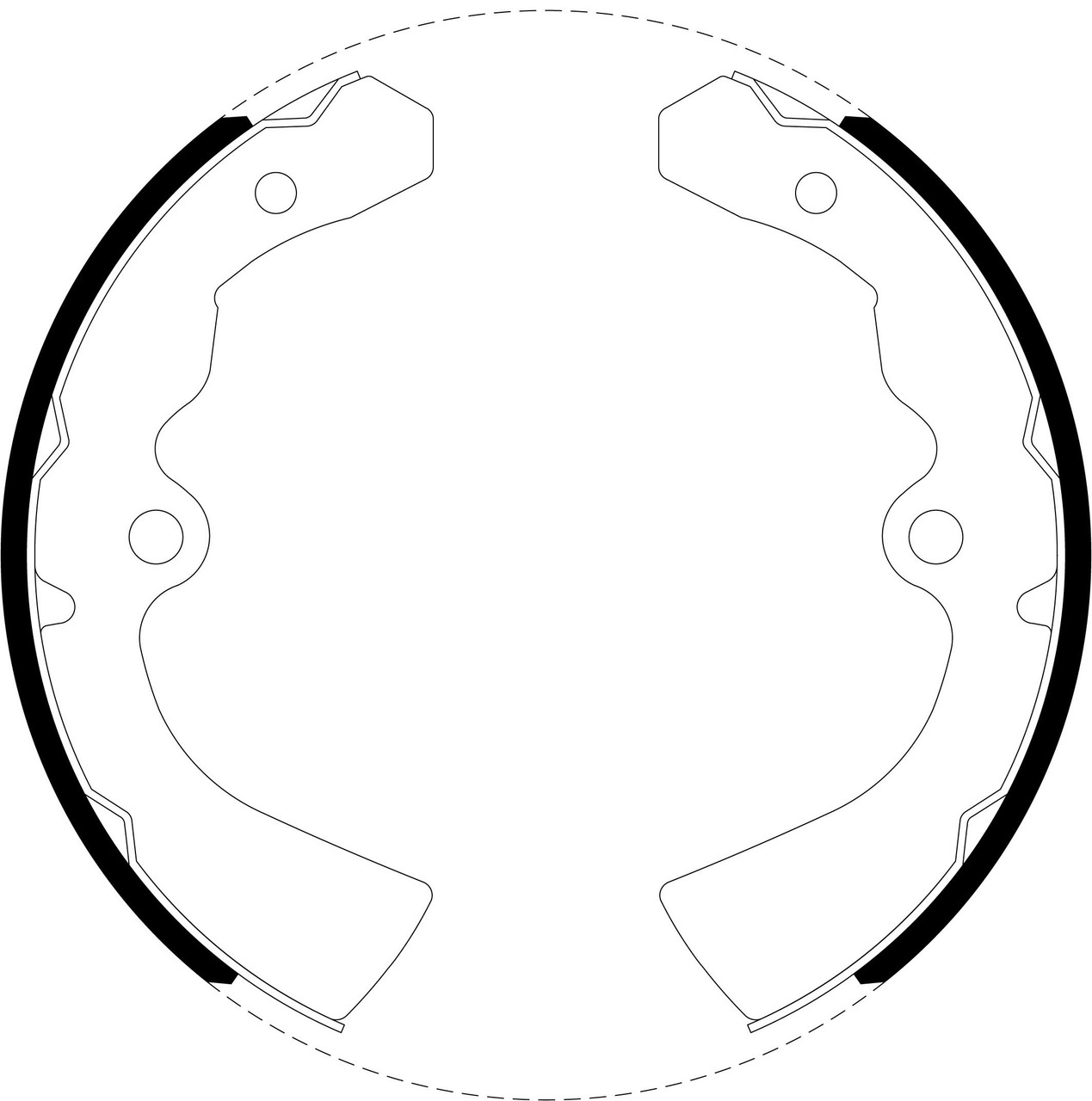 Brake Shoe Set - BS1042
