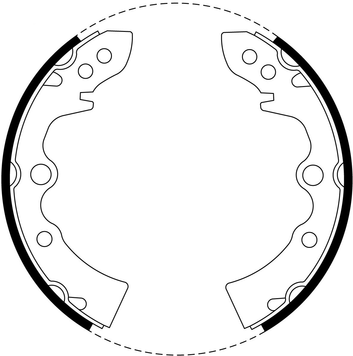 Brake Shoe Set - BS1082
