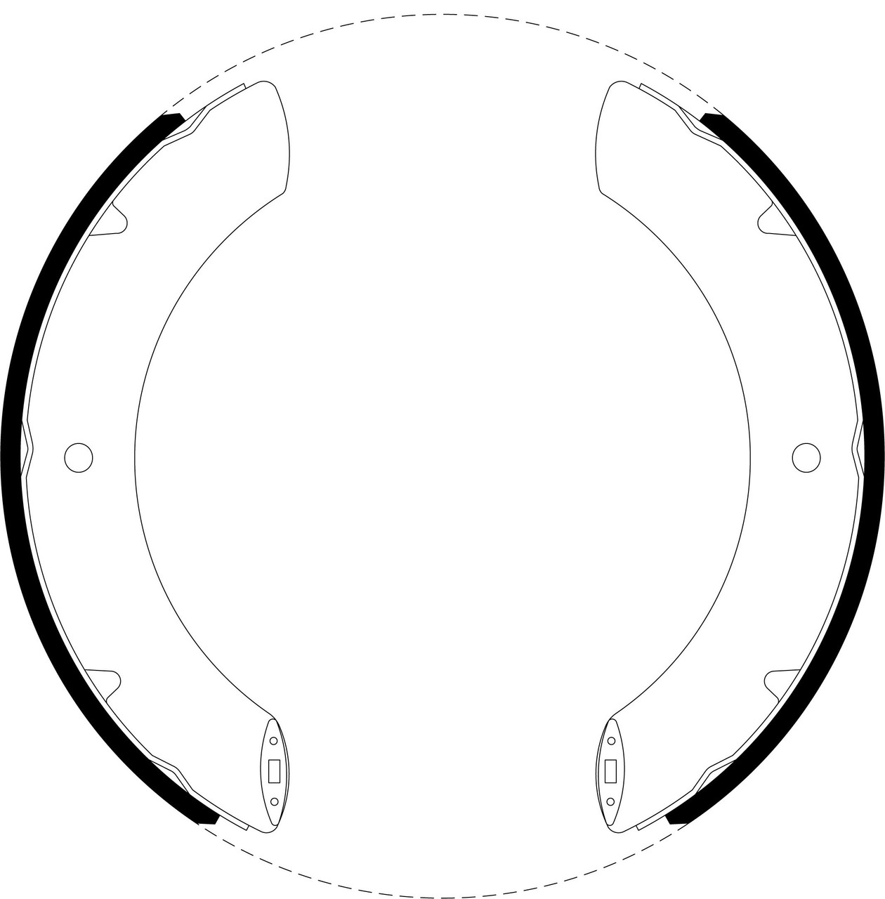 Brake Shoe Set - BS1083