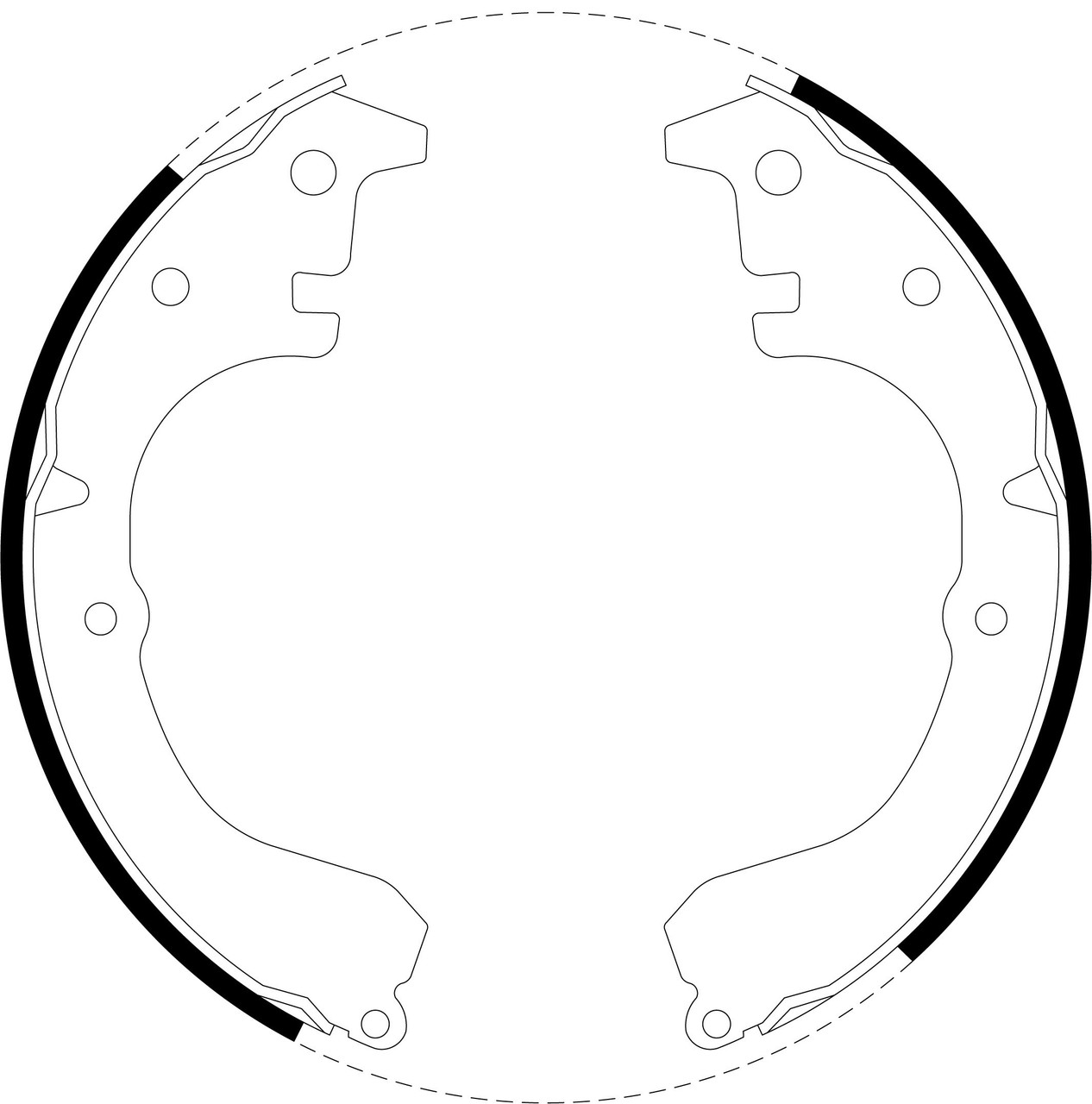 Brake Shoe Set - BS1189